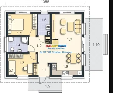 Parc Samurcasi Crevedia 3 camere 2 bai 85 mputili 400 mp teren - Crevedia