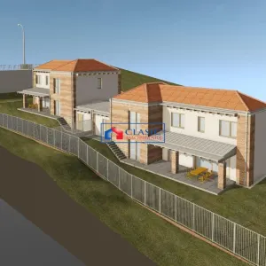 Vanzare teren cu autorizatie casa alipita tip duplex Feleacu zona Valea Capriorii - Feleacu