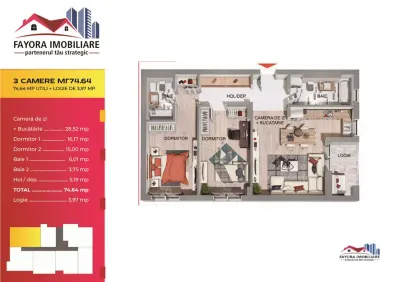 Apartament 3 camere Târgu Mureș - poza 3