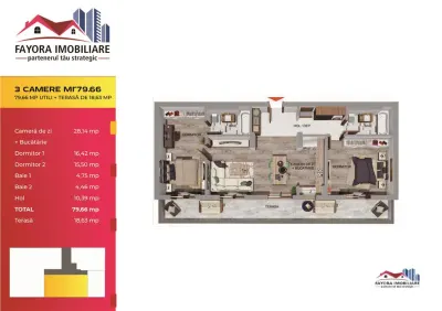 Apartament 3 camere Târgu Mureș - poza 4
