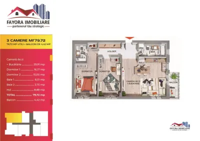 Apartament 3 camere Târgu Mureș - poza 5