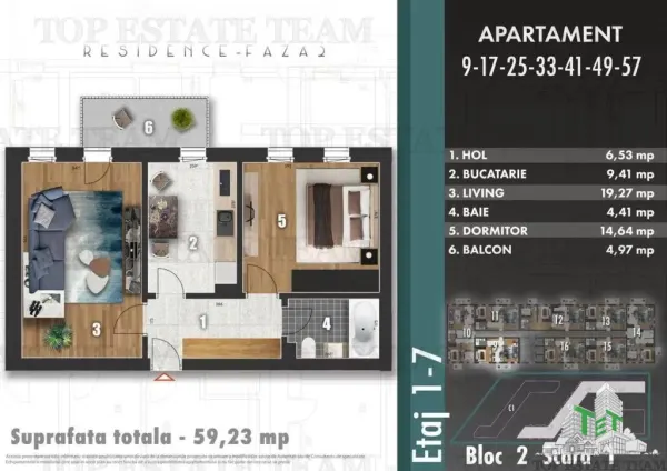 Apartament 2 camere București - poza 1