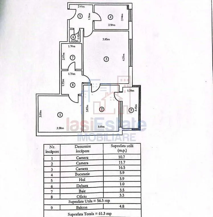 Apartament 3 camere Iași - poza 1