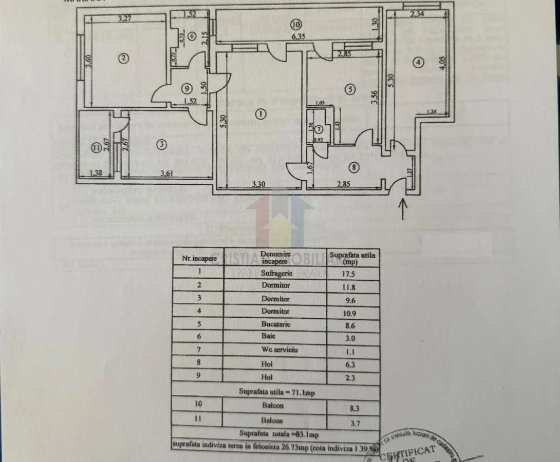 Apartament 4 camere Brăila - poza 1