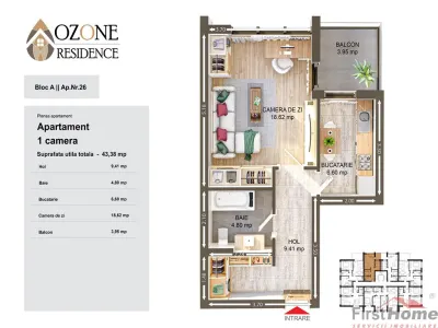 Apartament 1 camera Focșani - poza 12