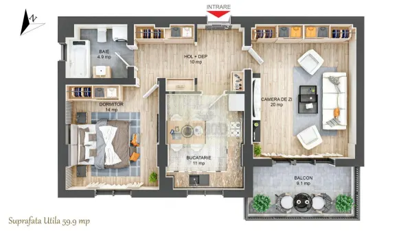 Apartament 3 camere Sibiu - poza 4