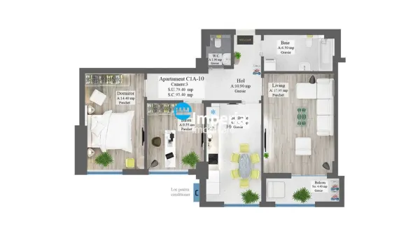 Apartament 3 camere Iași - poza 3