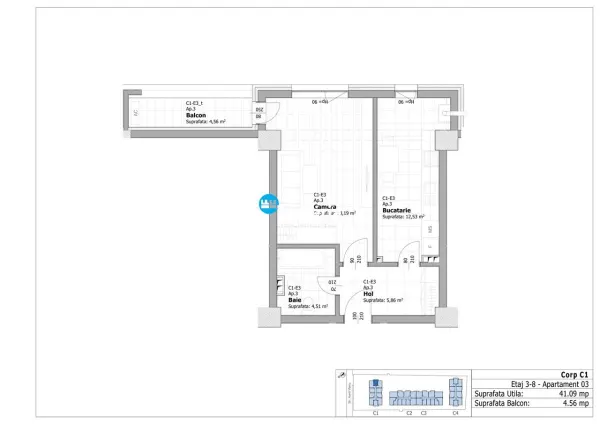 Apartament 1 camera Iași - poza 7