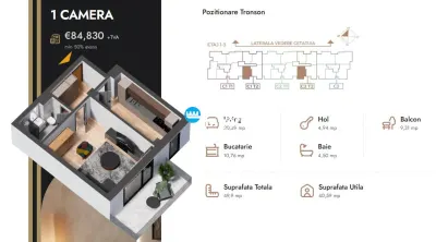 Apartament 1 camera Iași - poza 3