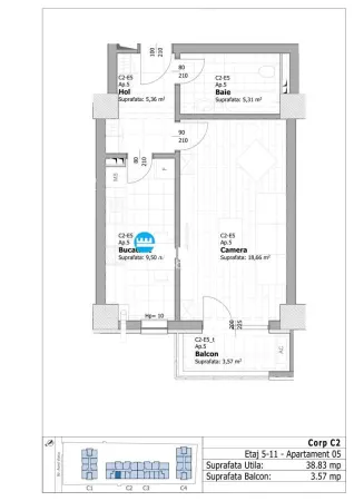 Apartament 1 camera Iași - poza 7