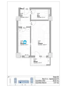 Apartament 1 camera Iași - poza 7
