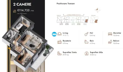 Apartament 2 camere Iași - poza 2