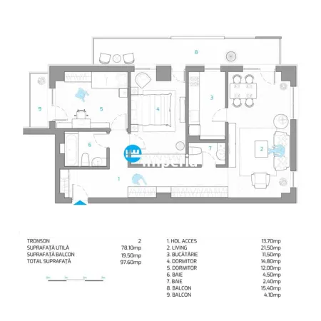 Apartament 3 camere Iași - poza 10