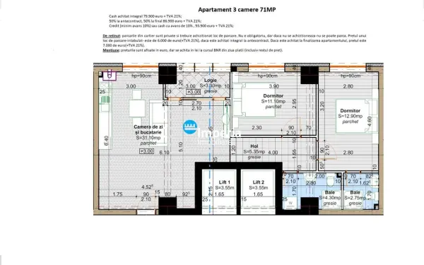 Apartament 3 camere Iași - poza 9