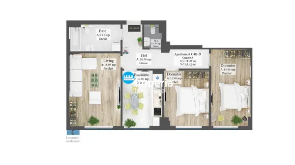 Apartament 3 camere Iași - poza 3