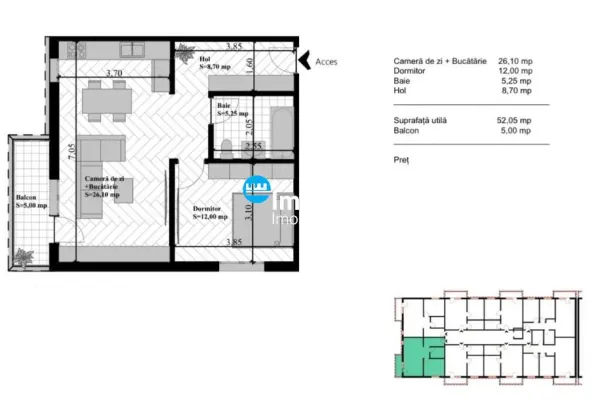 Apartament 2 camere Vișan - poza 4