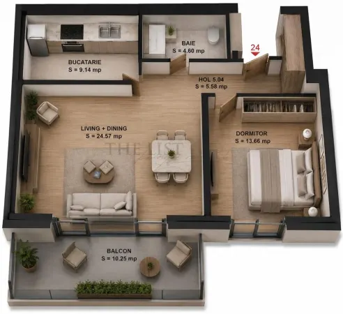 Apartament 2 camere București - poza 1