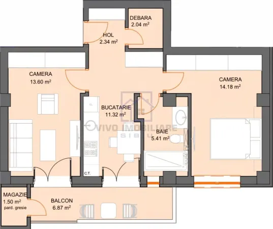 Apartament 2 camere Sibiu - poza 2