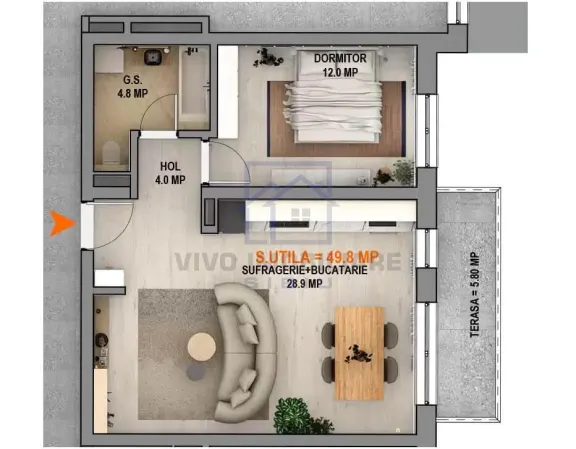 Apartament 2 camere Sibiu - poza 2