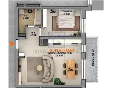 Apartament 2 camere Sibiu - poza 2