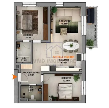 Apartament 3 camere Sibiu - poza 2
