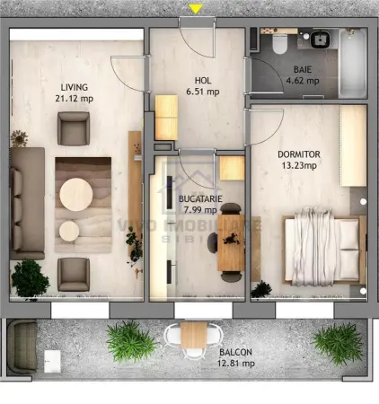 Apartament 2 camere Sibiu - poza 2