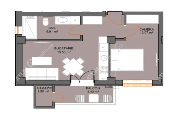 Apartament 2 camere Sibiu - poza 4