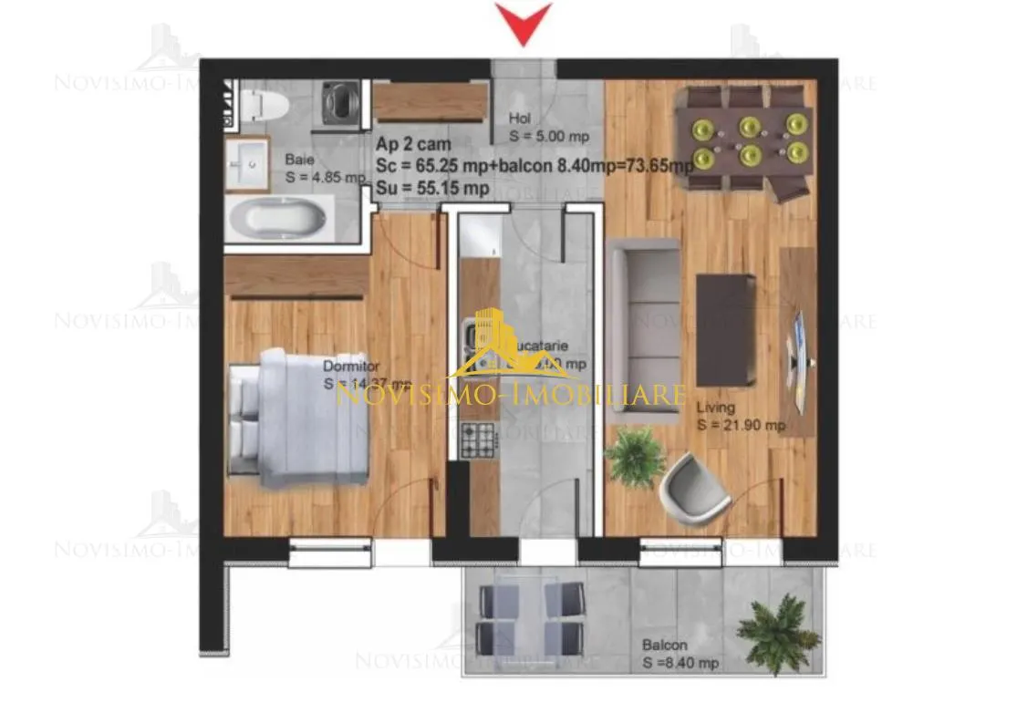 Apartament 2 camere Ploiești - poza 1