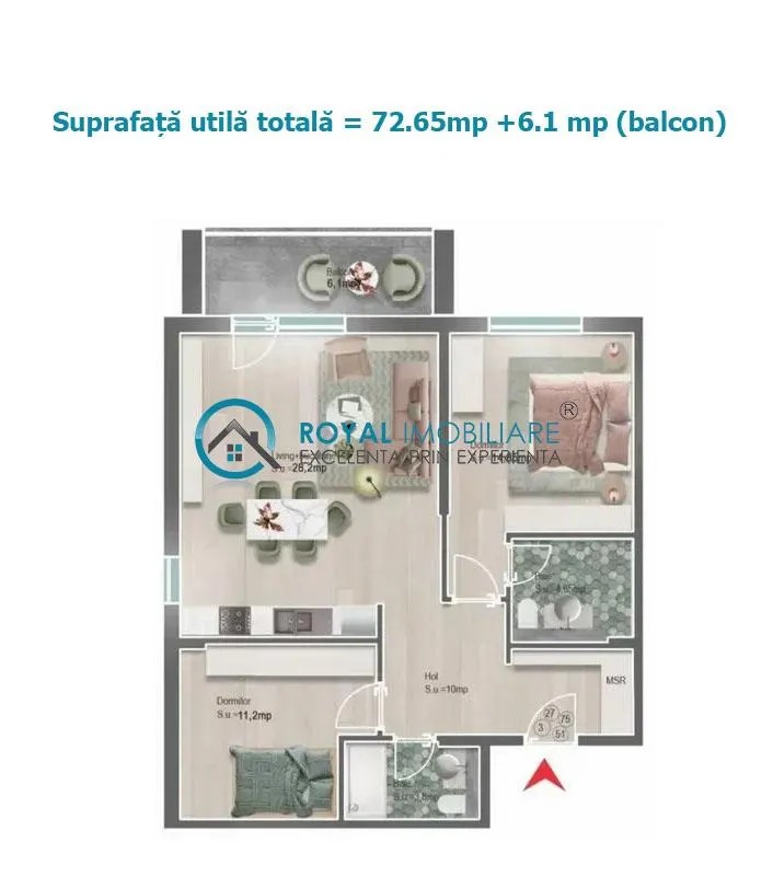 Apartament 3 camere Ploiești - poza 1