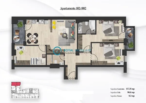 Apartament 4 camere Ploiești - poza 1