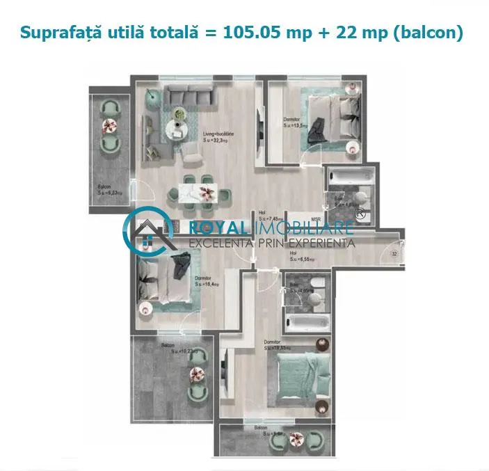 Apartament 4 camere Ploiești - poza 1