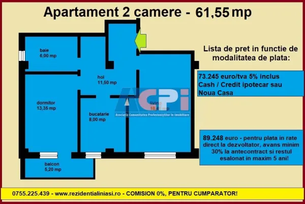 Apartament 2 camere Iași - poza 15