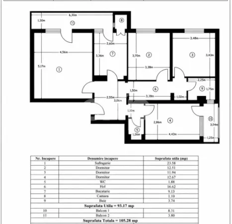 Apartament 4 camere Pitești - poza 2