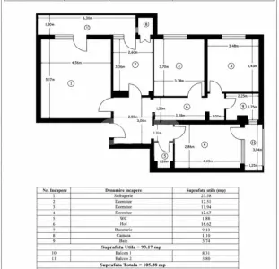 Apartament 4 camere Pitești - poza 2