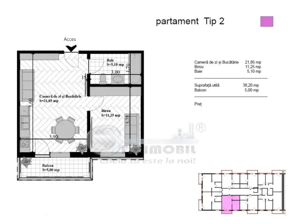 Apartament 2 camere Iași - poza 1