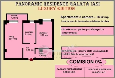 Apartament 2 camere Iași - poza 2