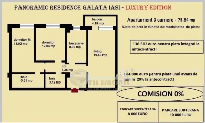 Apartament 3 camere Iași - poza 2