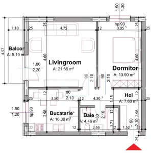 Apartament 2 camere Pitești - poza 9