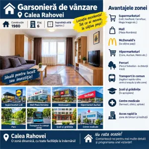 Garsoniera Bloc MIXT Calea Rahovei Petre Ispirescu - Bucuresti
