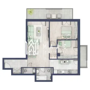 Apartament 3 camere | Balcoane/Terase 31.7 mp | Gradina ca. 61mp | Turnisor - Sibiu