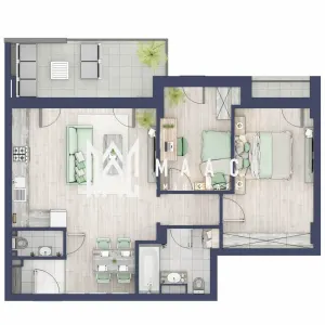 Apartament 3 camere | Balcoane 16.2 mp| Gradina ca. 63mp | Turnisor - Sibiu