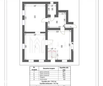 Spațiu comercial de închiriat | Piața Cibin, Sibiu | 105 mp utili - Sibiu