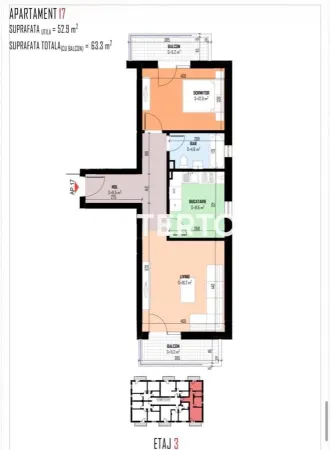 Apartament 2 camere Bragadiru - poza 1