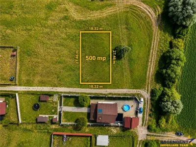 Teren extravilan 500 mp ideal pentru A-frame, casa de vacanta sau constructie modulara, acces facil, zona verde si linistita - Santana de Mures