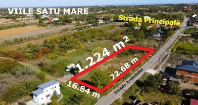 VIDEO | Investitie | Teren intravilan 1.224 m², front 72 m | Viile Satu Mare - Satu Mare