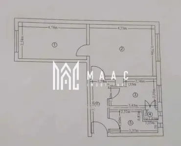 Apartament 2 camere de vânzare | Râmnicu Vâlcea | Central | 60 mp - Ramnicu Valcea