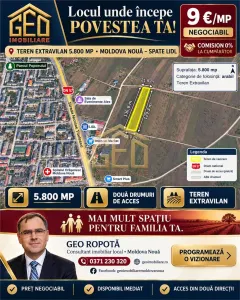 TEREN Extravilan 5800mp Moldova Noua - Moldova Noua