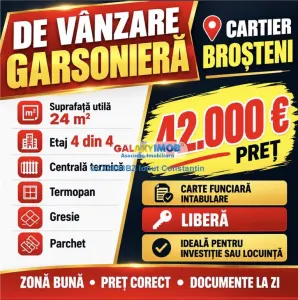 Vanzare garsoniera zona BROSTENI - Buzau
