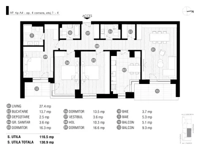 Apartament 4 camere București - poza 13