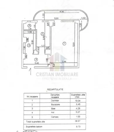 Apartament 1 camera Brăila - poza 11